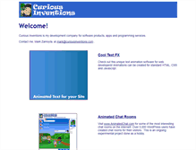 Tablet Screenshot of curiousinventions.com